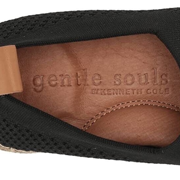 NEW Gentle Souls by Kenneth Cole Lizzy Eva Knit Espadrille Sandal black NIB - Picture 5 of 8